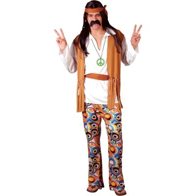 Wicked Costumes XL EM-3035 Woodstock Hippie Flower Power 60s 70s Dude - Costume Wicked Costumes XL EM-3035 Woodstock Hippie Flower Power 60s 70s Dude - Costume