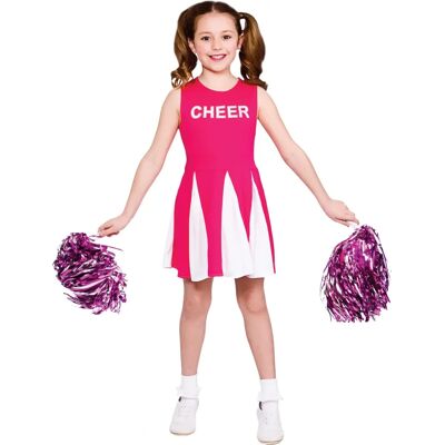 Wicked Costumes Pink Cheerleader Costume for Kids - Cheerleader Dress Small-XL Wicked Costumes Pink Cheerleader Costume for Kids - Cheerleader Dress Small-XL