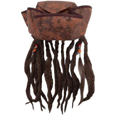 Wicked Costumes Pirate Hat with Dreadlocks - Hat Wicked Costumes Pirate Hat with Dreadlocks - Hat