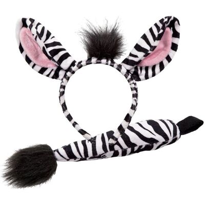 Wicked Zebra Ører med Hale - Kostyme Tilbehør Wicked Zebra Ører med Hale - Kostyme Tilbehør