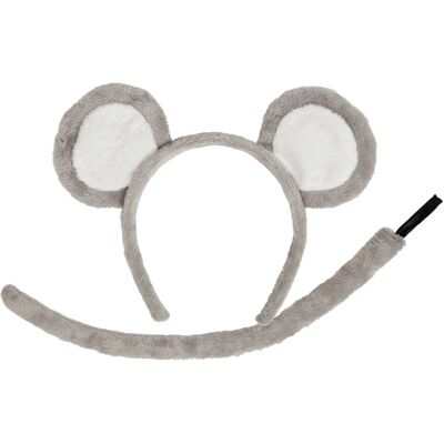 Oreilles de souris unisexes avec queue - Accessoire de costume - Publicité Oreilles de souris unisexes avec queue - Accessoire de costume - Publicité