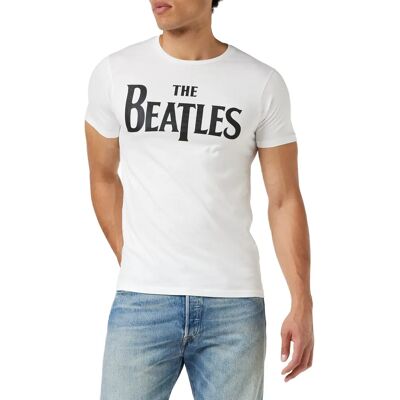 The Beatles XL Vit Drop T-shirt - Unisex Rock Bomull The Beatles XL Vit Drop T-shirt - Unisex Rock Bomull