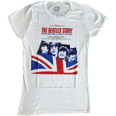 HeyRusty The Beatles Vita Stora T-shirten - Officiell Produkt HeyRusty The Beatles Vita Stora T-shirten - Officiell Produkt