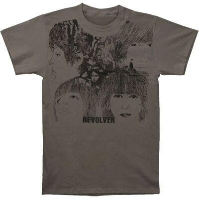 HeyRusty The Beatles - Revolver Grå T-shirt - Rock Off HeyRusty The Beatles - Revolver Grå T-shirt - Rock Off