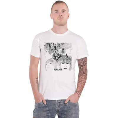 HeyRusty The Beatles Revolver Album Cover Vit T-shirt HeyRusty The Beatles Revolver Album Cover Vit T-shirt