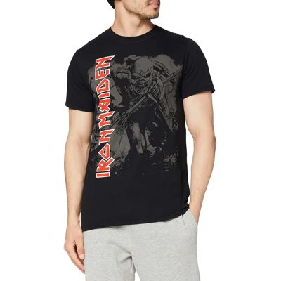 T-shirt Noir Iron Maiden - Unisexe, Col rond, Manches courtes - Publicité T-shirt Noir Iron Maiden - Unisexe, Col rond, Manches courtes - Publicité