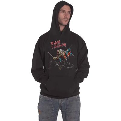 Iron Maiden The Trooper Hoodie - Unisex Negru Mediu Iron Maiden The Trooper Hoodie - Unisex Negru Mediu