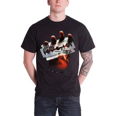Judas Priest British Steel Black Large T-shirt Judas Priest British Steel Black Large T-shirt