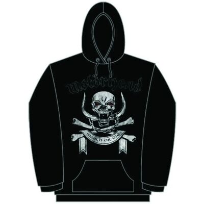Motorhead Černá Mikina s Kapucí - March or Die Motorhead Černá Mikina s Kapucí - March or Die