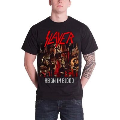 HeyRusty Slayer Reign In Blood Schwarz XL - T-Shirt HeyRusty Slayer Reign In Blood Schwarz XL - T-Shirt
