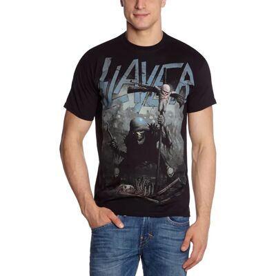 HeyRusty Slayer - Svart Soldatkors T-shirt - Avslappnad Klädsel HeyRusty Slayer - Svart Soldatkors T-shirt - Avslappnad Klädsel