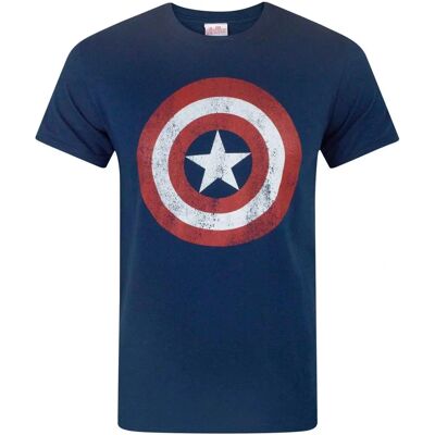 HeyRusty Marvel Comics Unisex T-shirt - Sköld Deteriorated Captain America HeyRusty Marvel Comics Unisex T-shirt - Sköld Deteriorated Captain America