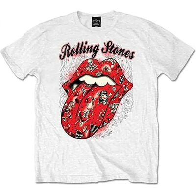 HeyRusty The Rolling Stones - Tattoo Flash Vit XL T-shirt HeyRusty The Rolling Stones - Tattoo Flash Vit XL T-shirt