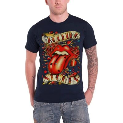 HeyRusty Blå T-shirt Rolling Stones - Rock HeyRusty Blå T-shirt Rolling Stones - Rock