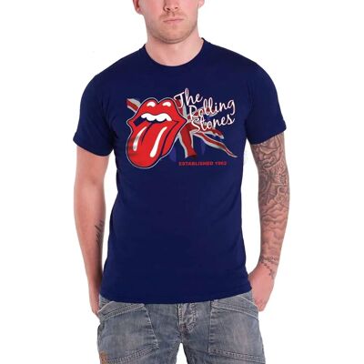 The Rolling Stones Lick the Flag T-shirt - Bandlogotyp - Vuxen The Rolling Stones Lick the Flag T-shirt - Bandlogotyp - Vuxen