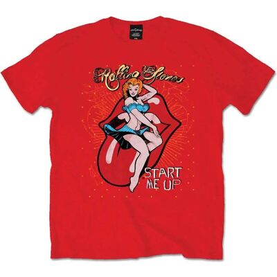 HeyRusty Start Me Up Röd Small - T-shirt HeyRusty Start Me Up Röd Small - T-shirt