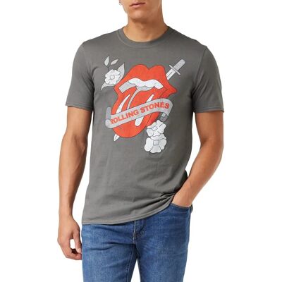 HeyRusty The Rolling Stones - Vintage Tattoo Grey Large T-shirt HeyRusty The Rolling Stones - Vintage Tattoo Grey Large T-shirt