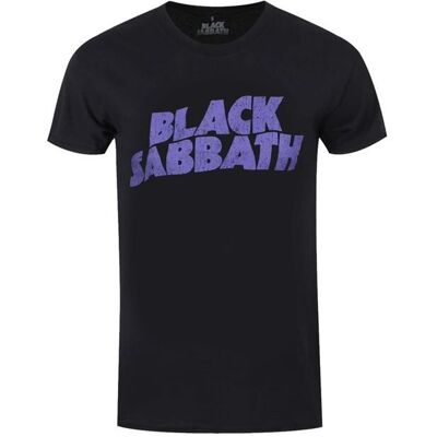 Black Sabbath - Vintage Wavy Logo T-shirt - Heavy Metal Black Sabbath - Vintage Wavy Logo T-shirt - Heavy Metal