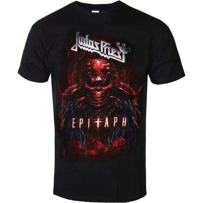 Tricou Judas Priest Epitaph Cornes Roșii Negru S Tricou Judas Priest Epitaph Cornes Roșii Negru S
