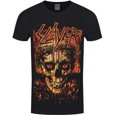 Slayer Crowned Skull Black T-shirt - Rock Metal Slayer Crowned Skull Black T-shirt - Rock Metal