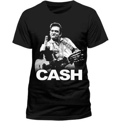 Johnny Cash Contrast Finger Fashion T-Shirt - Unisex Johnny Cash Contrast Finger Fashion T-Shirt - Unisex