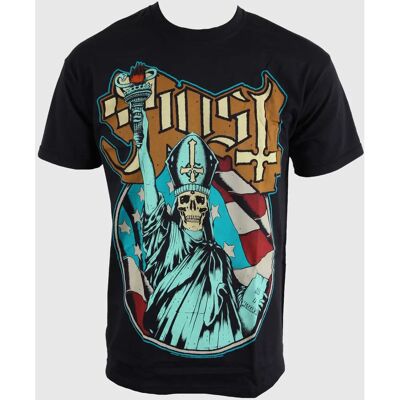 Ghost Czarna Statua Wolności T-Shirt - T-Shirt Ghost Czarna Statua Wolności T-Shirt - T-Shirt