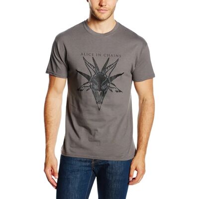 Alice In Chains Black Skull T-shirt - Rock Alice In Chains Black Skull T-shirt - Rock
