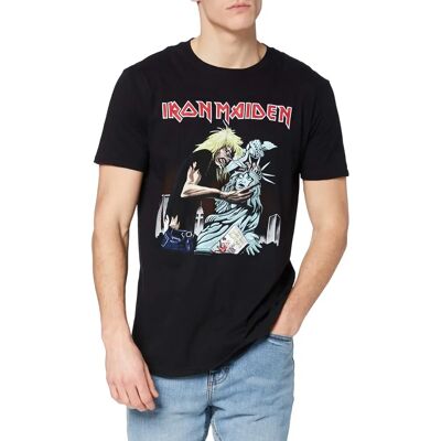 Czarna Koszulka Iron Maiden - Merch Zespołu Czarna Koszulka Iron Maiden - Merch Zespołu
