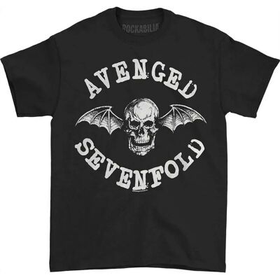 HeyRusty Avenged Sevenfold - Chauve-souris de la mort classique Noir T-shirt - Publicité HeyRusty Avenged Sevenfold - Chauve-souris de la mort classique Noir T-shirt - Publicité