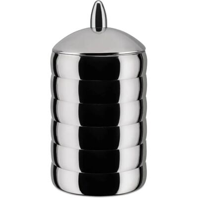 Alessi Kalisto Storage Box - Stainless Steel, Aluminum Knob - Kitchen Container Alessi Kalisto Storage Box - Stainless Steel, Aluminum Knob - Kitchen Container