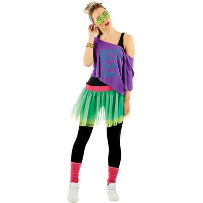 Fantasia adulta BigBuy estilo anos 80 - Renovado Fantasia adulta BigBuy estilo anos 80 - Renovado