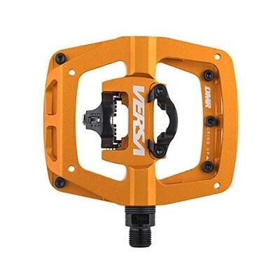 DMR Bikes Versa Bicycle Pedal - Orange - Flat & SPD - Mountain Bike DMR Bikes Versa Bicycle Pedal - Orange - Flat & SPD - Mountain Bike