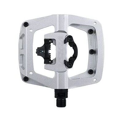 Pedale da bicicletta DMR Versa - Argento - Piatto e SPD Pedale da bicicletta DMR Versa - Argento - Piatto e SPD