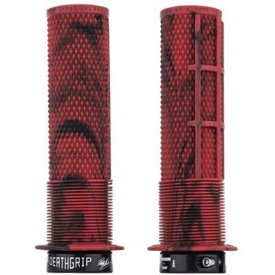 DMR Brendog Deathgrip Marble Red - Thin Soft MTB Grips DMR Brendog Deathgrip Marble Red - Thin Soft MTB Grips
