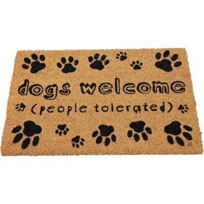 Rapide - 60x40cm Coir - Dogs Welcome - Anti-Slip - Door Mat Rapide - 60x40cm Coir - Dogs Welcome - Anti-Slip - Door Mat
