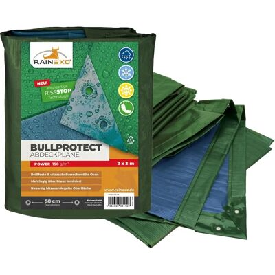 Rainexo Blau-Grüne Abdeckplane - 150g/m² 2x3m - Wasserdicht UV-beständig Rainexo Blau-Grüne Abdeckplane - 150g/m² 2x3m - Wasserdicht UV-beständig