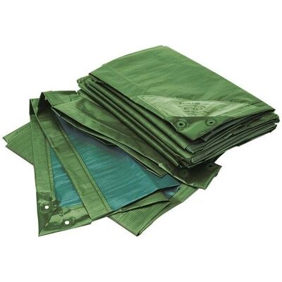 Bio Green Lona de protección - Verde/Azul - Protege Equipamiento - 6x10m Bio Green Lona de protección - Verde/Azul - Protege Equipamiento - 6x10m