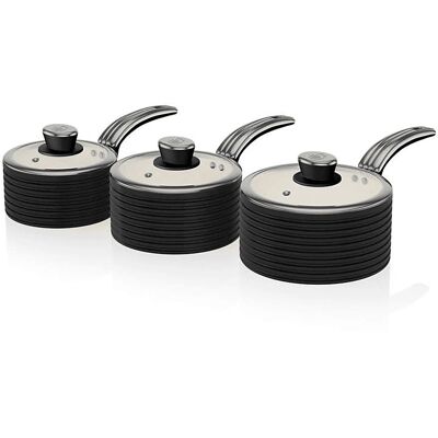 Swan Retro Kochgeschirr-Set - Keramik Antihaft, Induktion Swan Retro Kochgeschirr-Set - Keramik Antihaft, Induktion