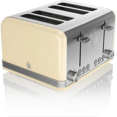 Swan ST19020CN - Crème - 4-sneden toaster Swan ST19020CN - Crème - 4-sneden toaster