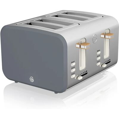 Swan ST14620GRYN - Grey - 4-Slice Toaster Swan ST14620GRYN - Grey - 4-Slice Toaster