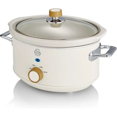 Swan White 3.5L Slow Cooker - Nordic White Swan White 3.5L Slow Cooker - Nordic White