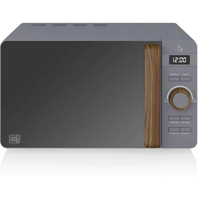Microondas Nórdico Swan SM22036GRYNEUN - 20L, 800W, 6 Niveles Microondas Nórdico Swan SM22036GRYNEUN - 20L, 800W, 6 Niveles
