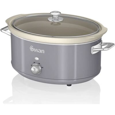 Swan SF17031GRNEU Vintage Schongarer - 6,5L, Keramik, Einstellbar Swan SF17031GRNEU Vintage Schongarer - 6,5L, Keramik, Einstellbar