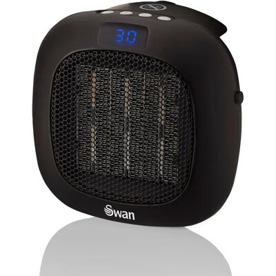 Swan Black SH27010N Fan Heater with 12 Hour Timer & LED Display Swan Black SH27010N Fan Heater with 12 Hour Timer & LED Display