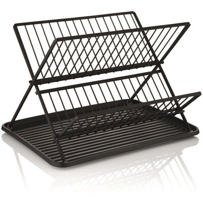 Swan - Stealth Collapsible - Matte Black - 2 Tier - Dish Rack Swan - Stealth Collapsible - Matte Black - 2 Tier - Dish Rack