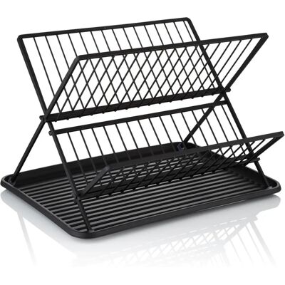 Swan - Stealth Collapsible - Matte Black - 2 Tier - Dish Rack Swan - Stealth Collapsible - Matte Black - 2 Tier - Dish Rack