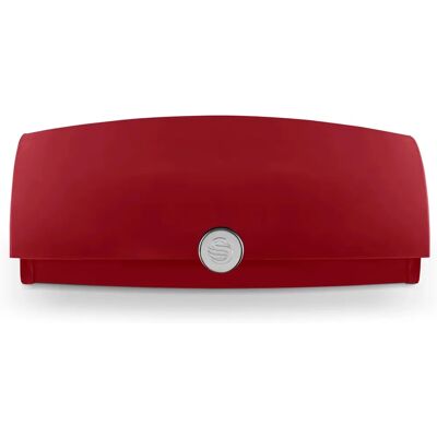 Swan Townhouse Red Bread Bin - Modern Storage Solution Swan Townhouse Red Bread Bin - Modern Storage Solution