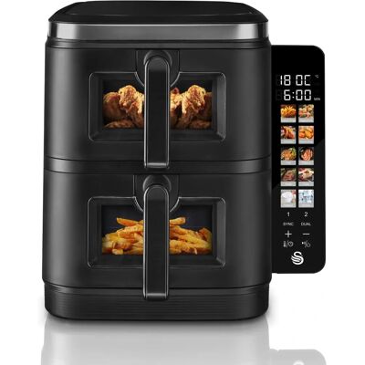 Swan SD10522BLK - 11 L - Double basket - Air fryer Swan SD10522BLK - 11 L - Double basket - Air fryer