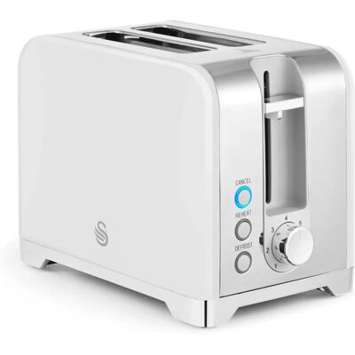 Swan White 2-Slice Toaster - Toaster Swan White 2-Slice Toaster - Toaster
