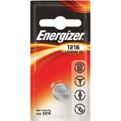 Energizer CR 1216 - pile - Publicité Energizer CR 1216 - pile - Publicité